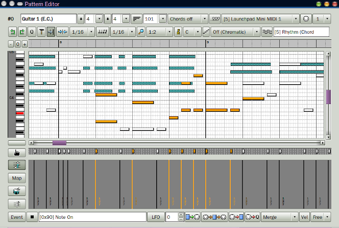 Seq66 pattern editor